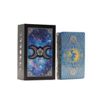 Blue Foil Tarot Card Set - Moon Face - with booklet - view 4