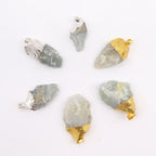 Gemstone Indian Sodalite & Silver Plated Pendants (6 assorted)