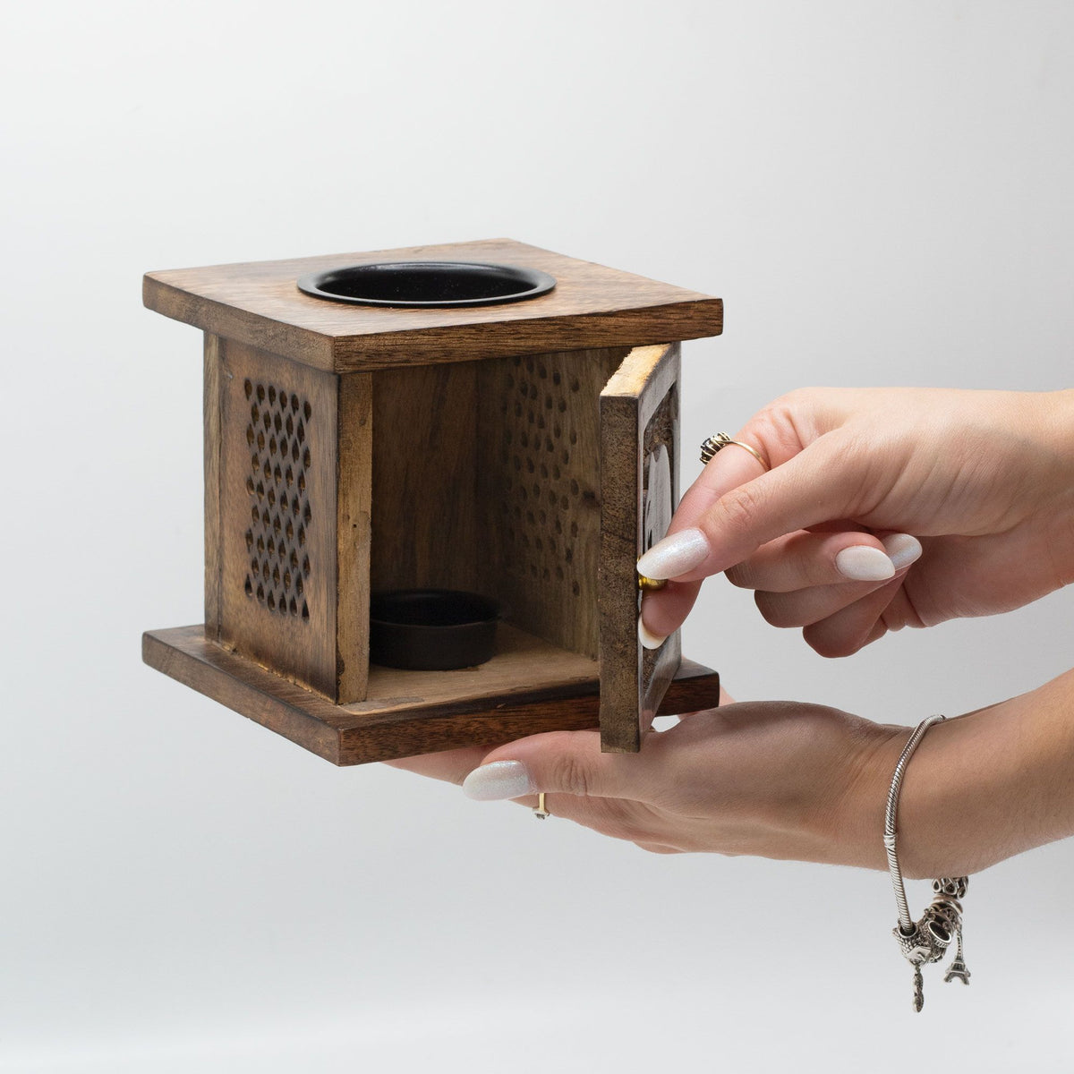 Large Mango Box Burner - Tree of life - view 2