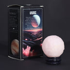 Rose Quartz Planet on a Goldstone Stand (VENUS) - view 9