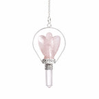Angel Pendulum with Ring - Rose Quartz - view 2