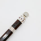 Bloodroot Sovereign Wand - Extra Long Fancy Jasper Magic - Crystal Ball top - 26cm - view 7