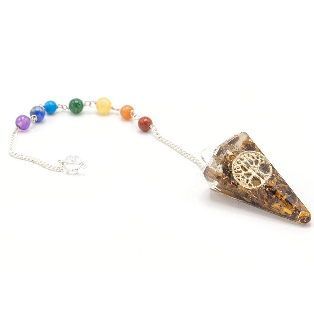 Orgonite Power Chakra Pendulum - Tree of Life - view 3