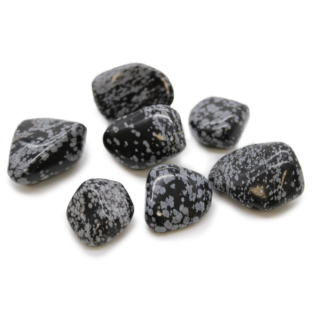 XL Tumble Stones - Obsidian Snowflake (Pack of 18)