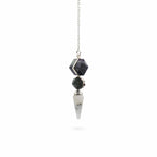 Psychic Gateway Edition - Three Piece Pendulum - Multi Fluorite - Labradorite - Rainbow Moonstone - view 2
