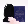 Gemstone Large Dragon Head - Rose Quartz