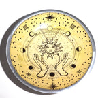 Triple Leg Enamelled Offering Plate - Hands & Sun - view 3