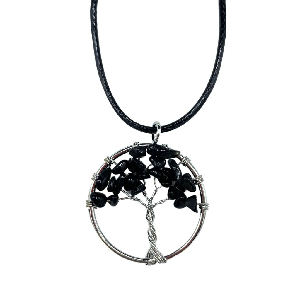 Tree of Life Pendant - Black Agate - view 5