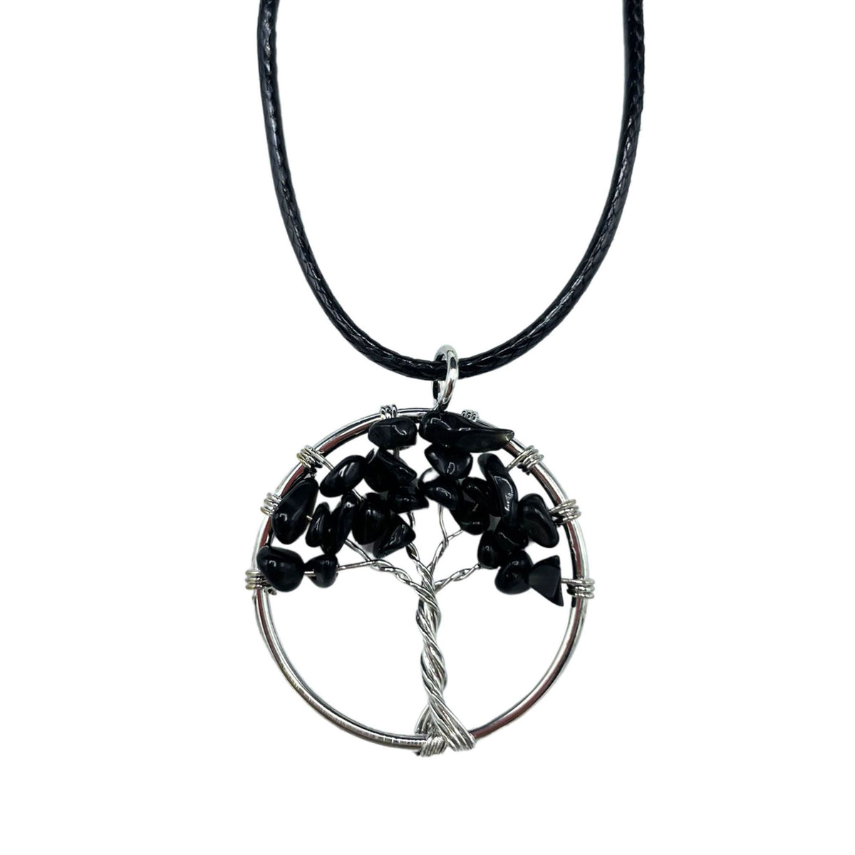 Tree of Life Pendant - Black Agate - view 5