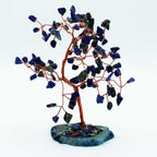 Lrg Gemstone Tree - Sodalite on Blue Agate Base (100 stones) - view 2