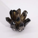 Crafted Quartz Cluster - Smoky Ghost Quartz - view 2