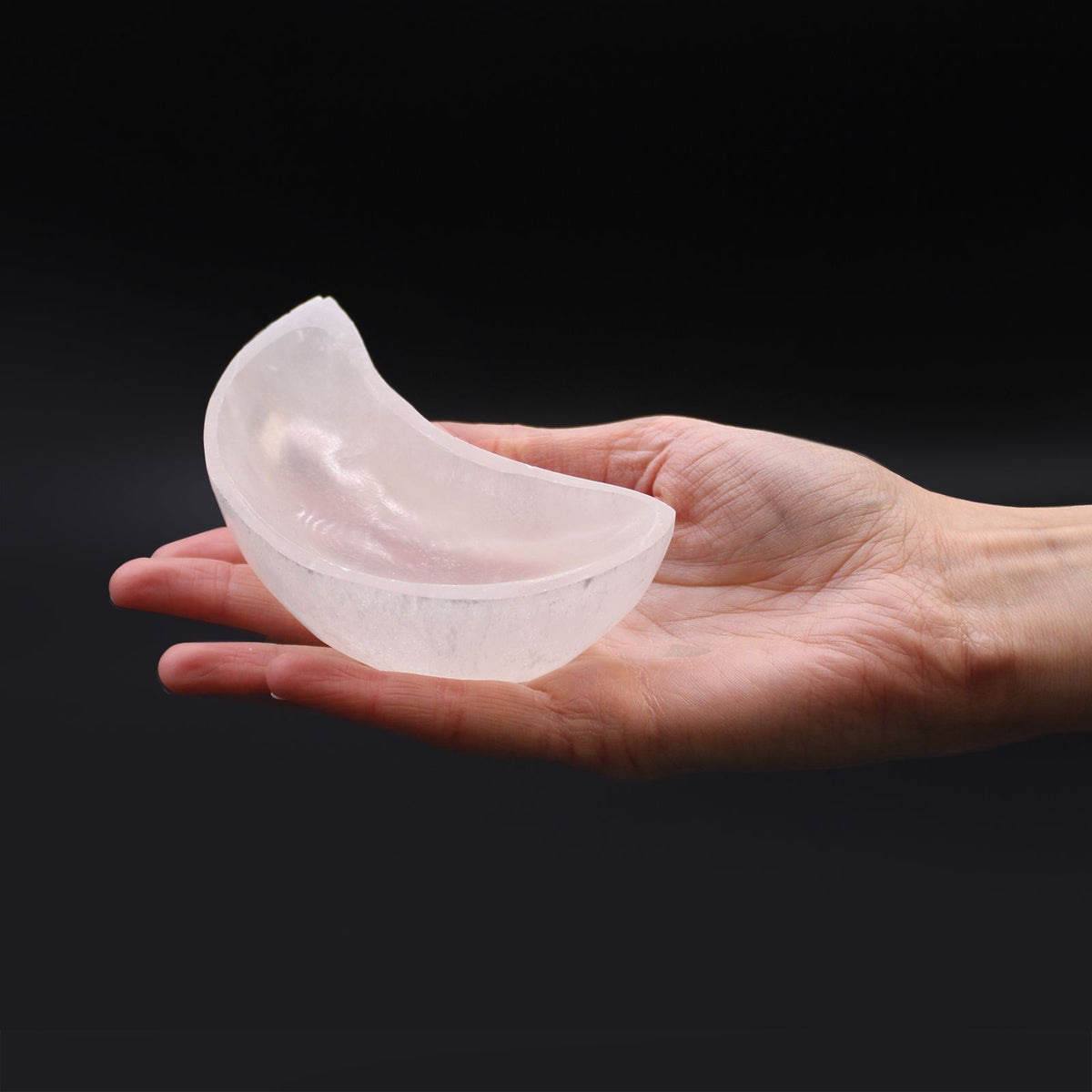 Selenite Moon Bowl - view 4
