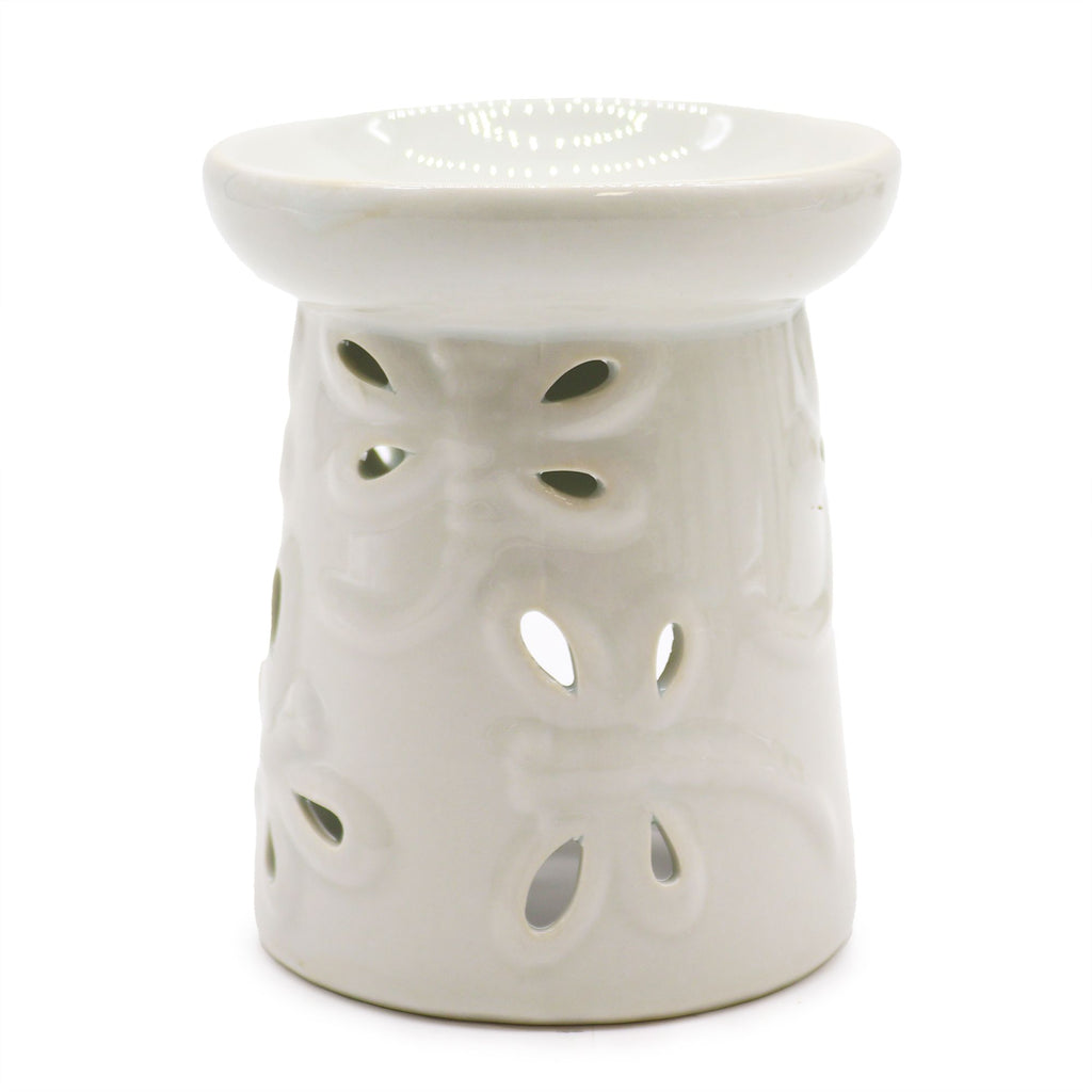 Classic White Oil Burner - Dragonfly - view 2