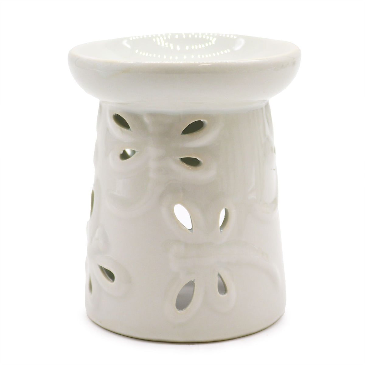 Classic White Oil Burner - Dragonfly - view 2