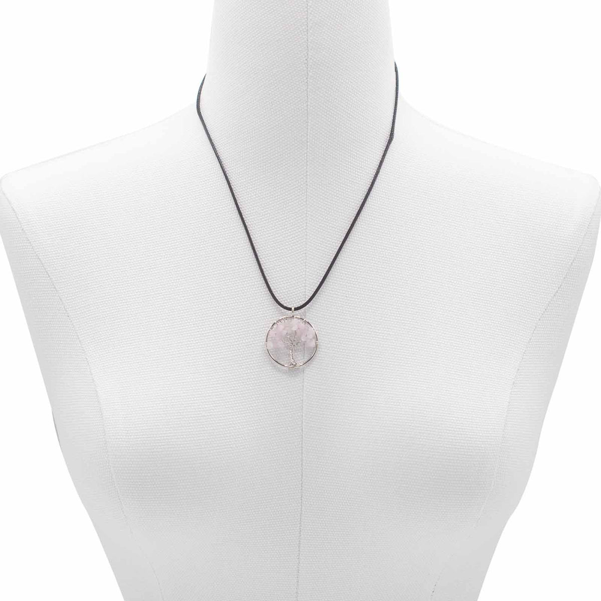 Tree of Life Pendant - Rose Quartz - view 2