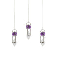 Seeker of Truth - Double Power Pendulum - Amethyst Globe - Clear Quartz Double Terminated