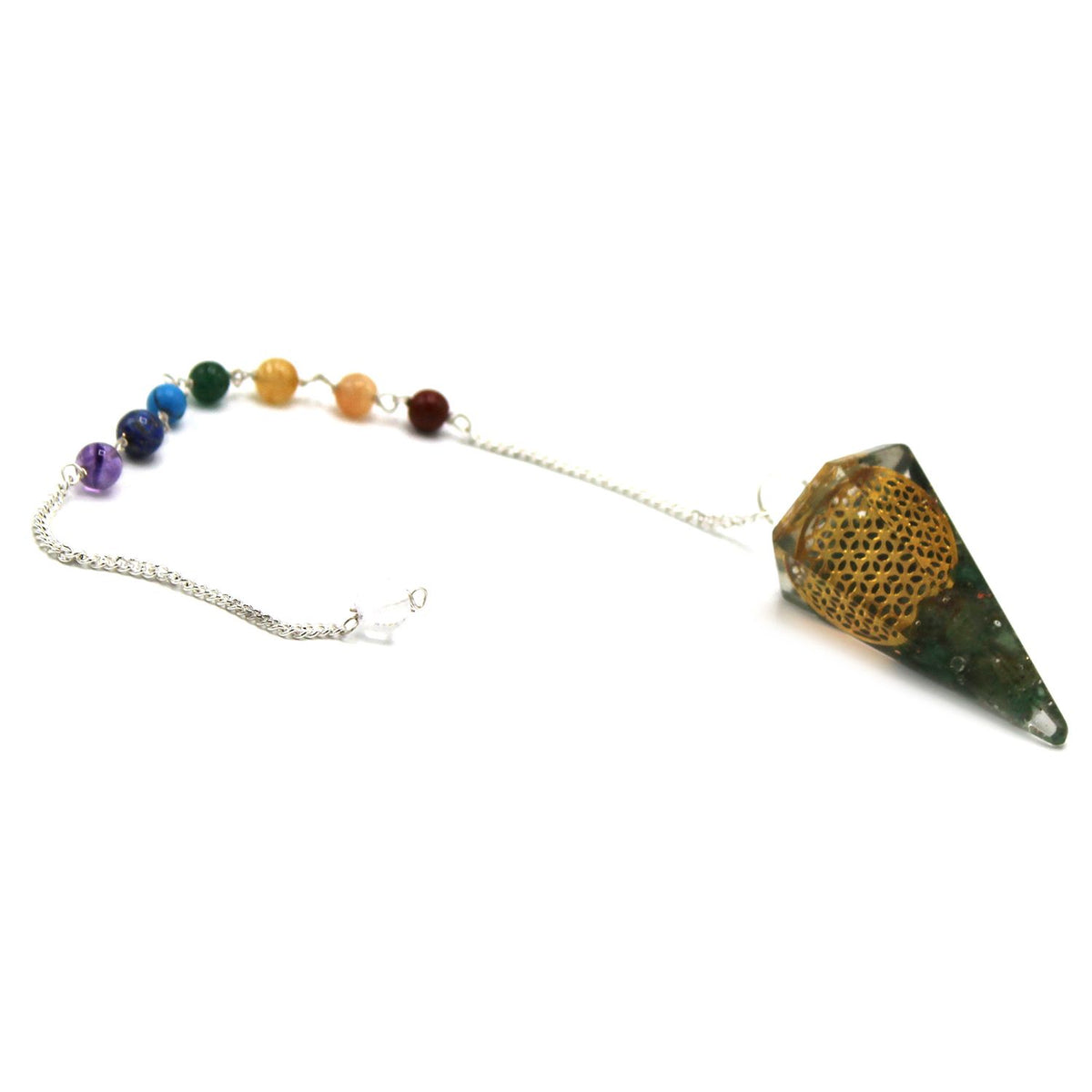 Orgonite Power Chakra Pendulum - Flower of Life - view 3