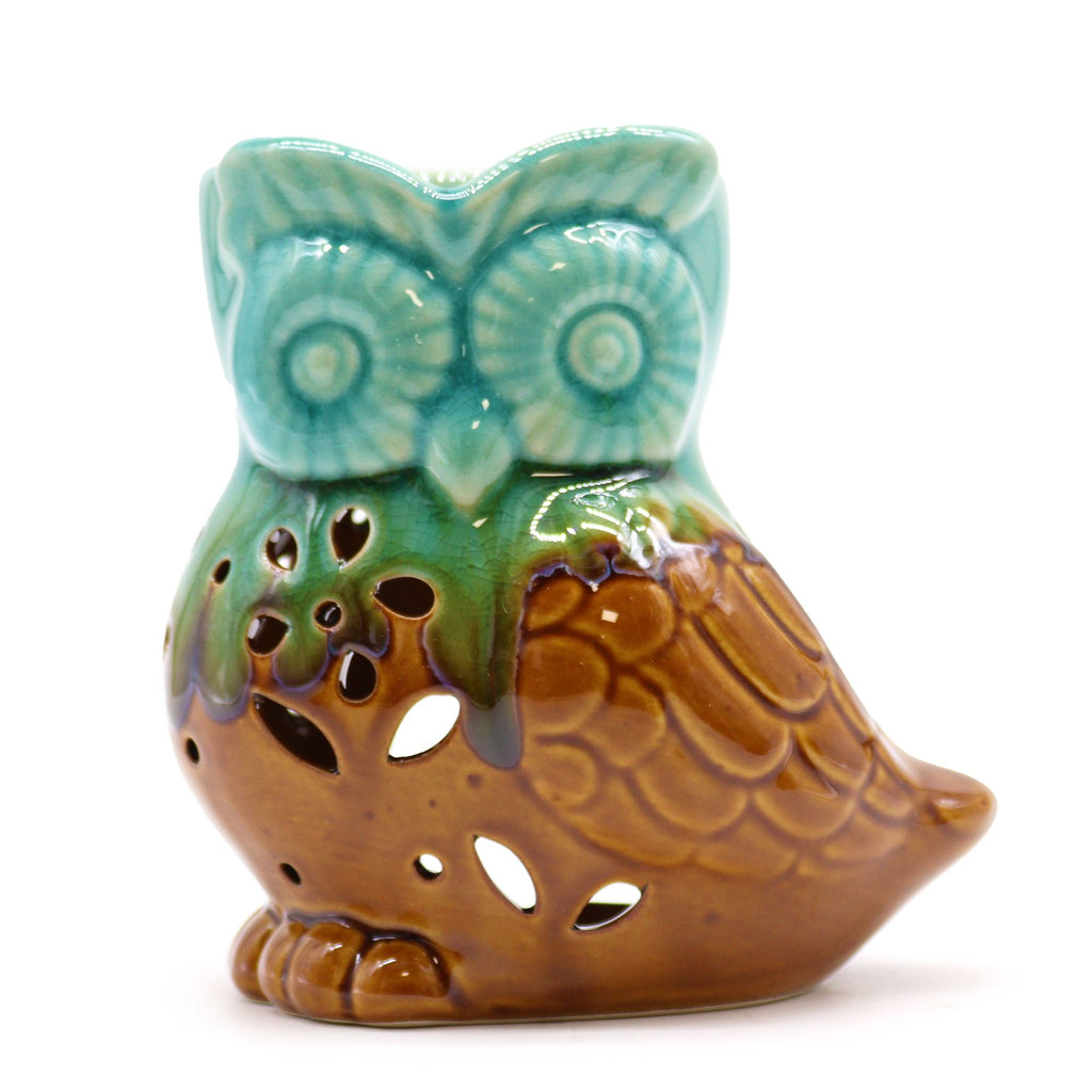 Classic Rustic Oil Burner - Owl Side-on (assorted) - view 2