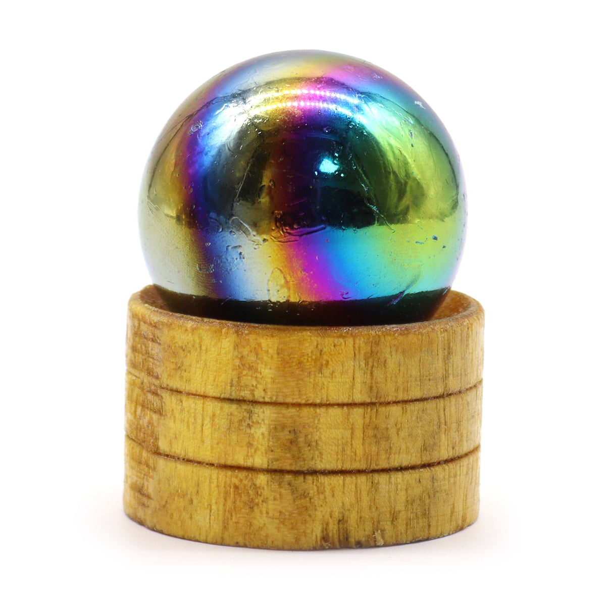 Amethyst Aura Crystal Sphere with Stand - Small