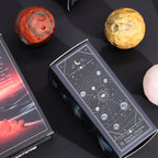 White Howlite Planet on a Goldstone Stand (MOON) - view 8