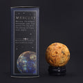 Crazy Lace Jasper Planet on a Goldstone Stand (MERCURY)
