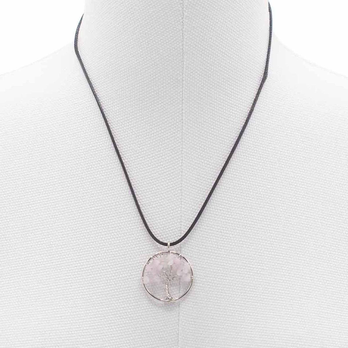 Tree of Life Pendant - Rose Quartz - view 3