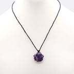 Laced Gemstone Hexagon Pendant - Lepidolite - view 3