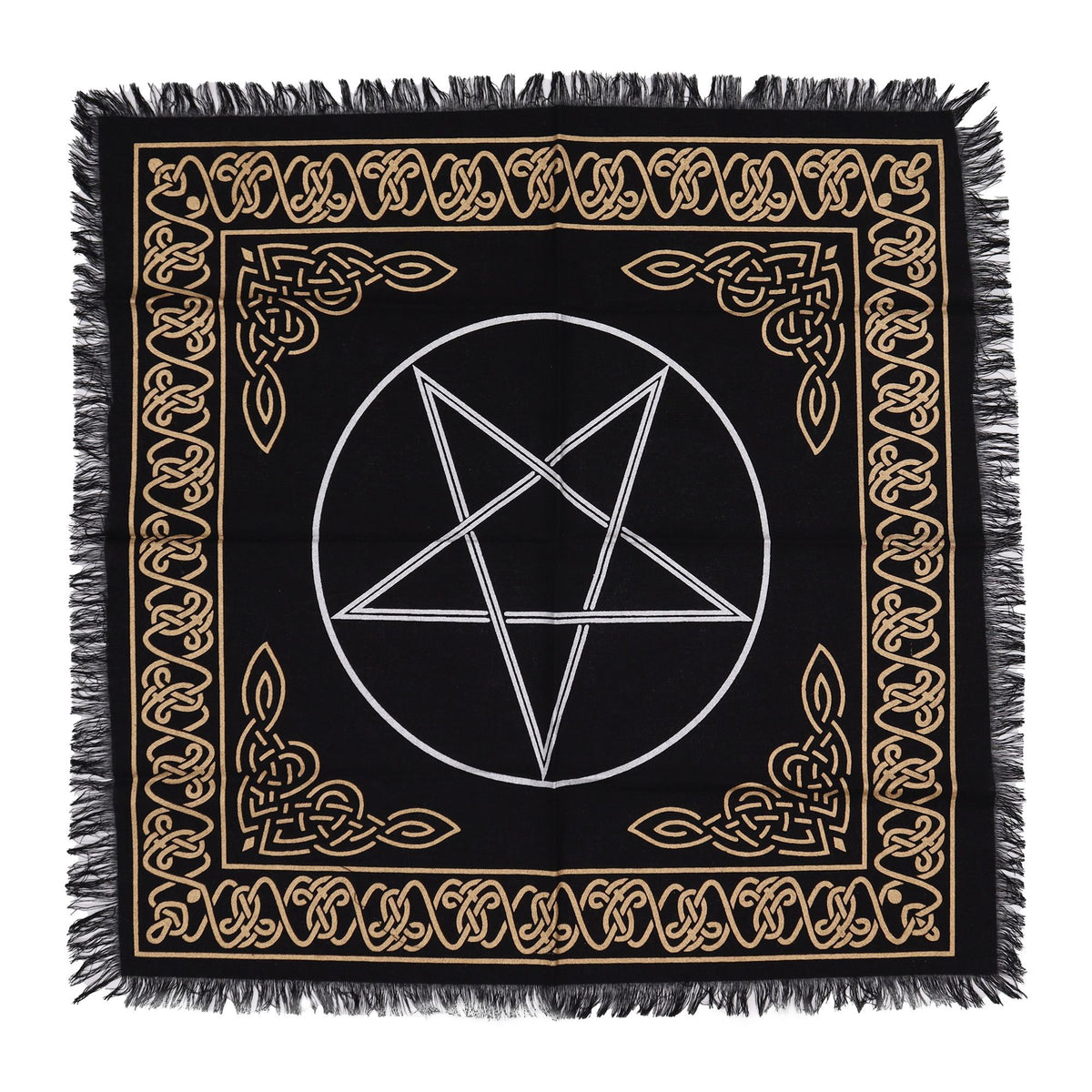 Esoteric Fringed Altar Cloth - Pentagon