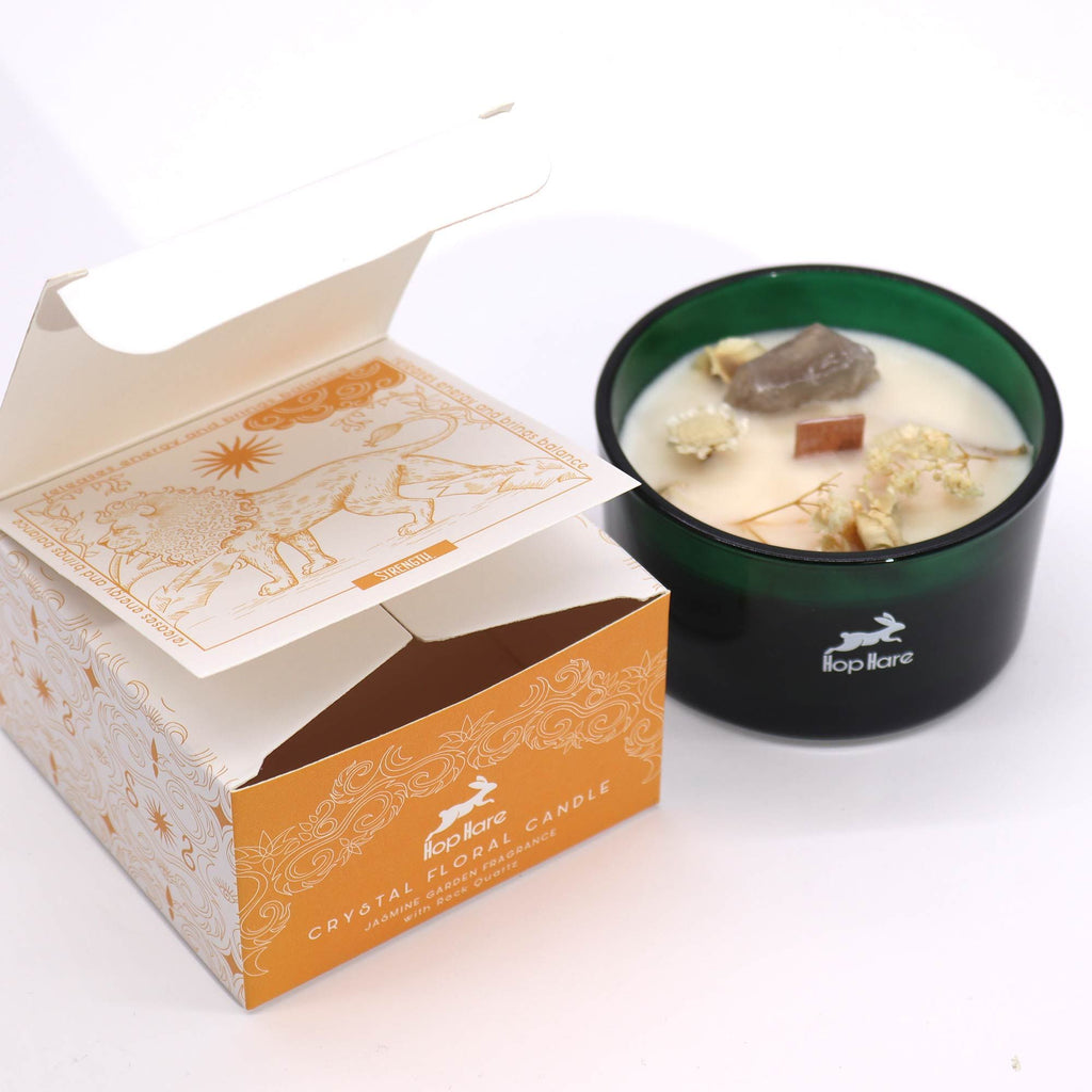 Hop Hare Crystal Magic Flower Candle - The Lion - view 2