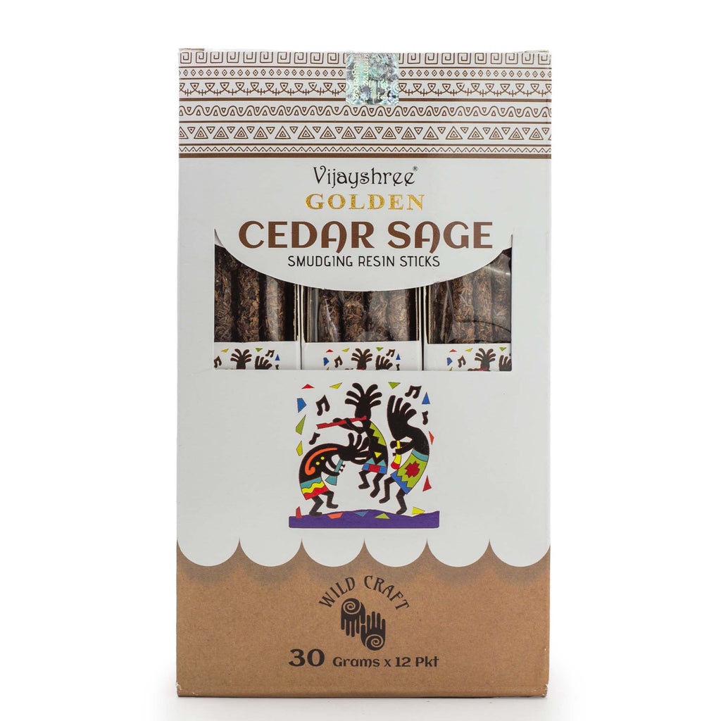 Golden Cedar Sage Smudging Resin Sticks – 30g - view 4