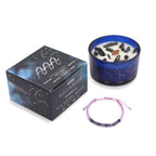 Zodiac Crystal Candle with Gemstone Bracelet - Aquarious - view 4
