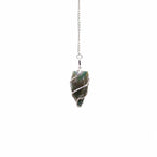 Raw Gemstone Pendulum - Moss Agate - view 3