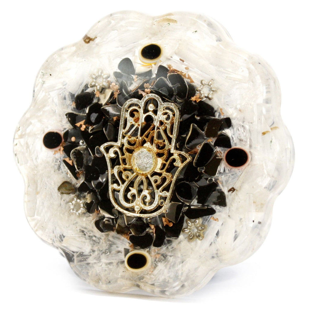 Orgonite Desk Power Packs - Hamsa with Sellonite - Med - view 2