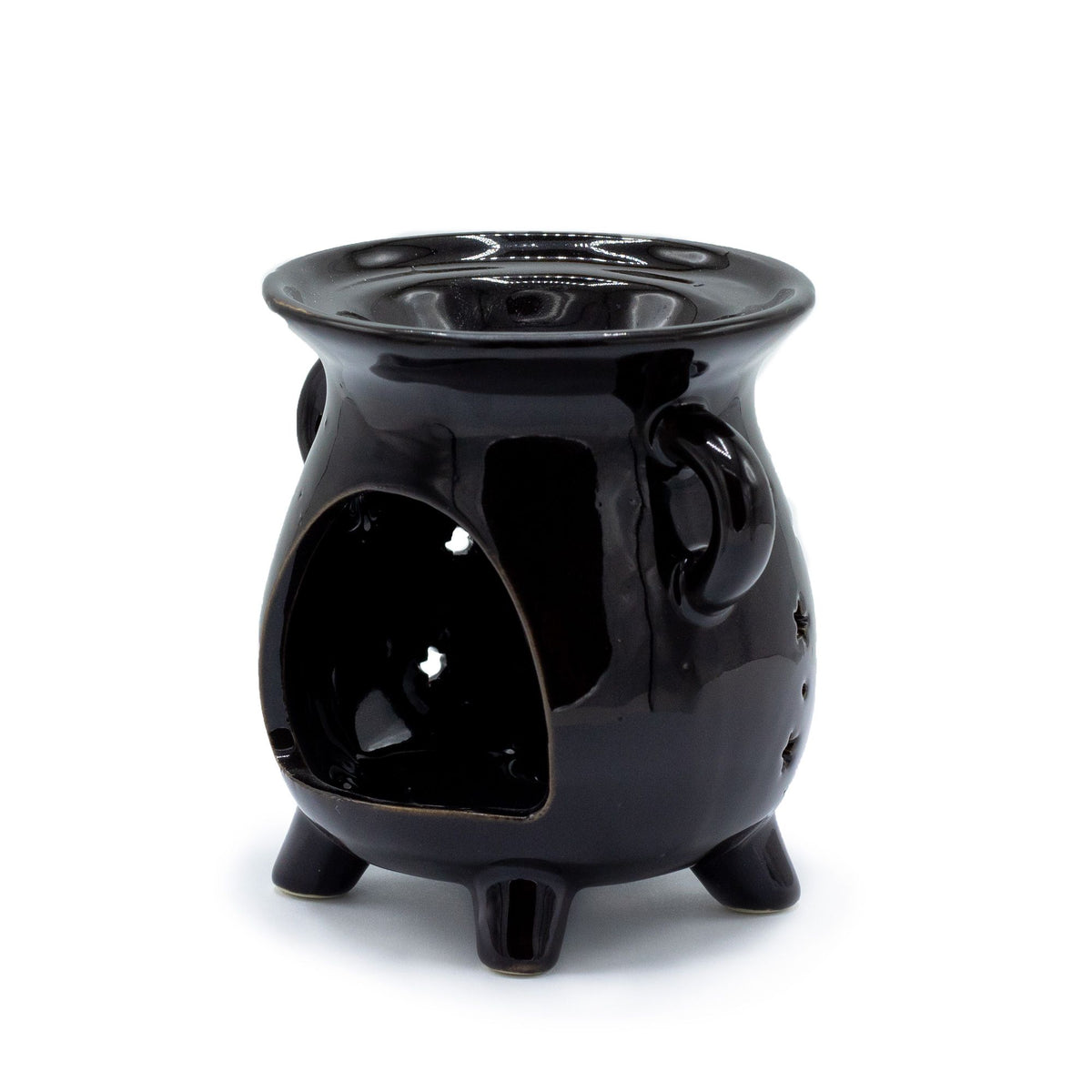 Cauldron Oil Burner - Moon Phase - Black - view 2