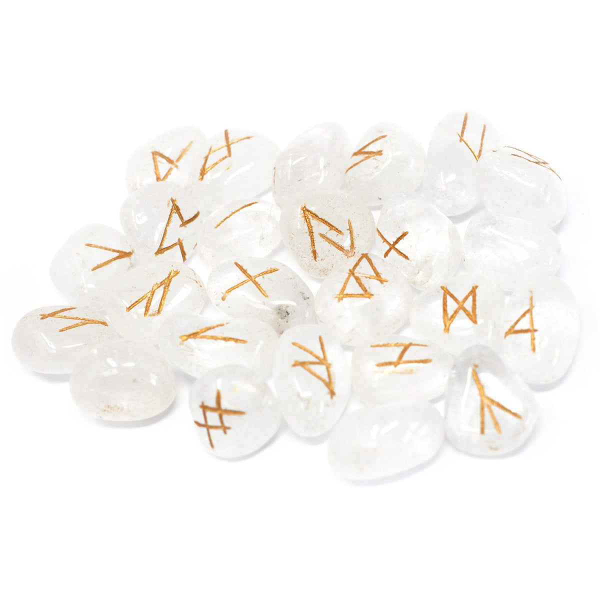 Runes Stone Set in Pouch - Crystal - view 2