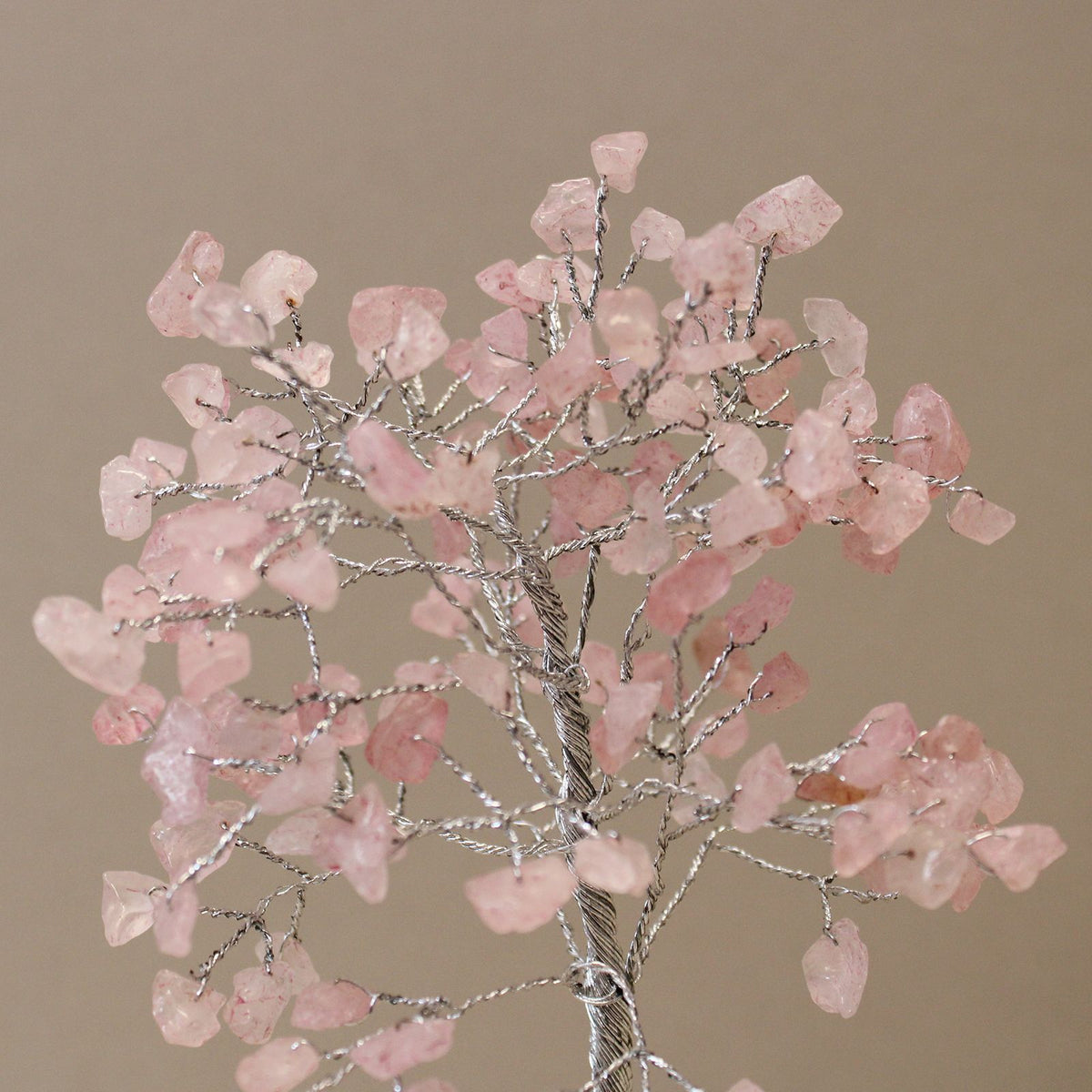 Gemstone Tree with Orgonite Base - 160 Stone - Rose Quartz - view 2