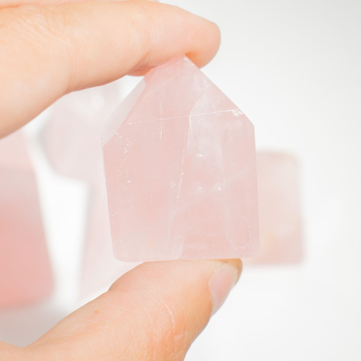 Indian Rose Quartz Crystal Points - 0.5kg Bag - view 5