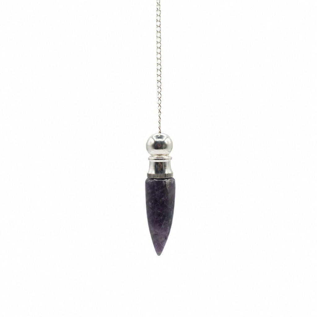 Secret Cavity Discovery of Truth Pendulum - Amethyst - Silver Plated - view 2