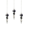 Psychic Gateway Edition - Three Piece Pendulum - Multi Fluorite - Labradorite - Rainbow Moonstone