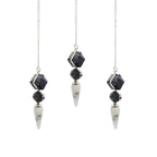 Psychic Gateway Edition - Three Piece Pendulum - Multi Fluorite - Labradorite - Rainbow Moonstone