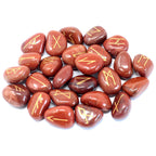Runes Stone Set in Pouch - Red Jasper - view 2