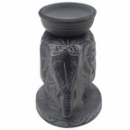 Soapstone Oil Burner - Standing Elephant - view 2