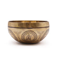 Tibetan Singing Bowl - Engraved Bodhi Tree Buddha