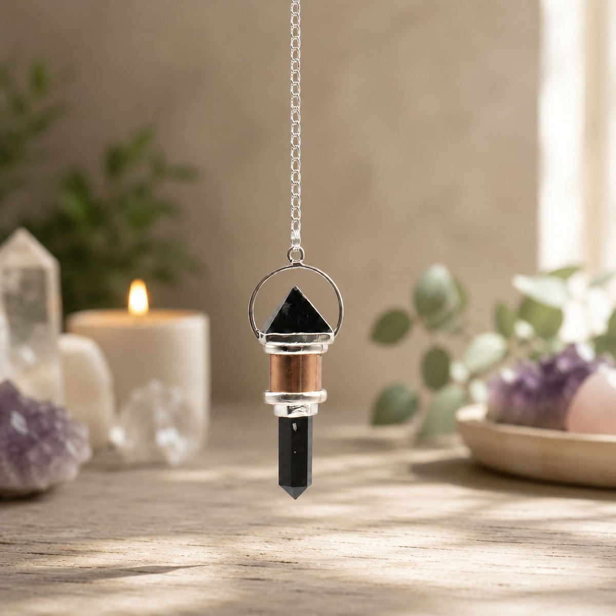 The Night Watcher - Combo Piece Copper Pendulum - Obsidian - view 3