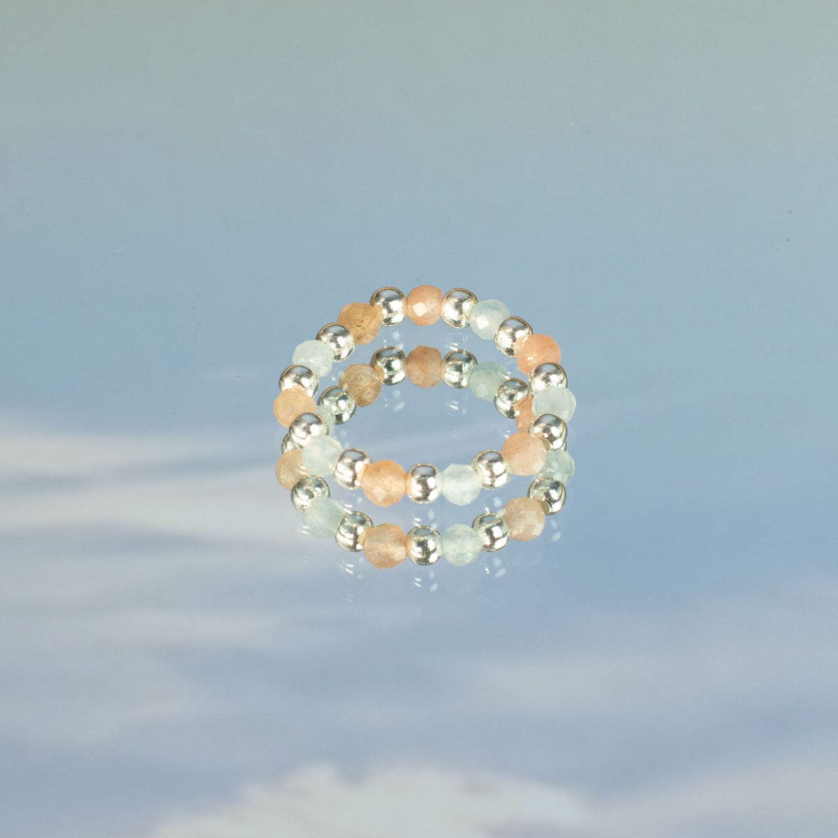 Nymph Spirit Gemstone Ring Set - Sea Sunset - view 9