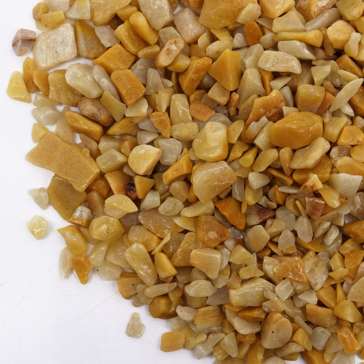 Golden Quartz Chips Gemstone Chips Bulk - 1KG - view 4