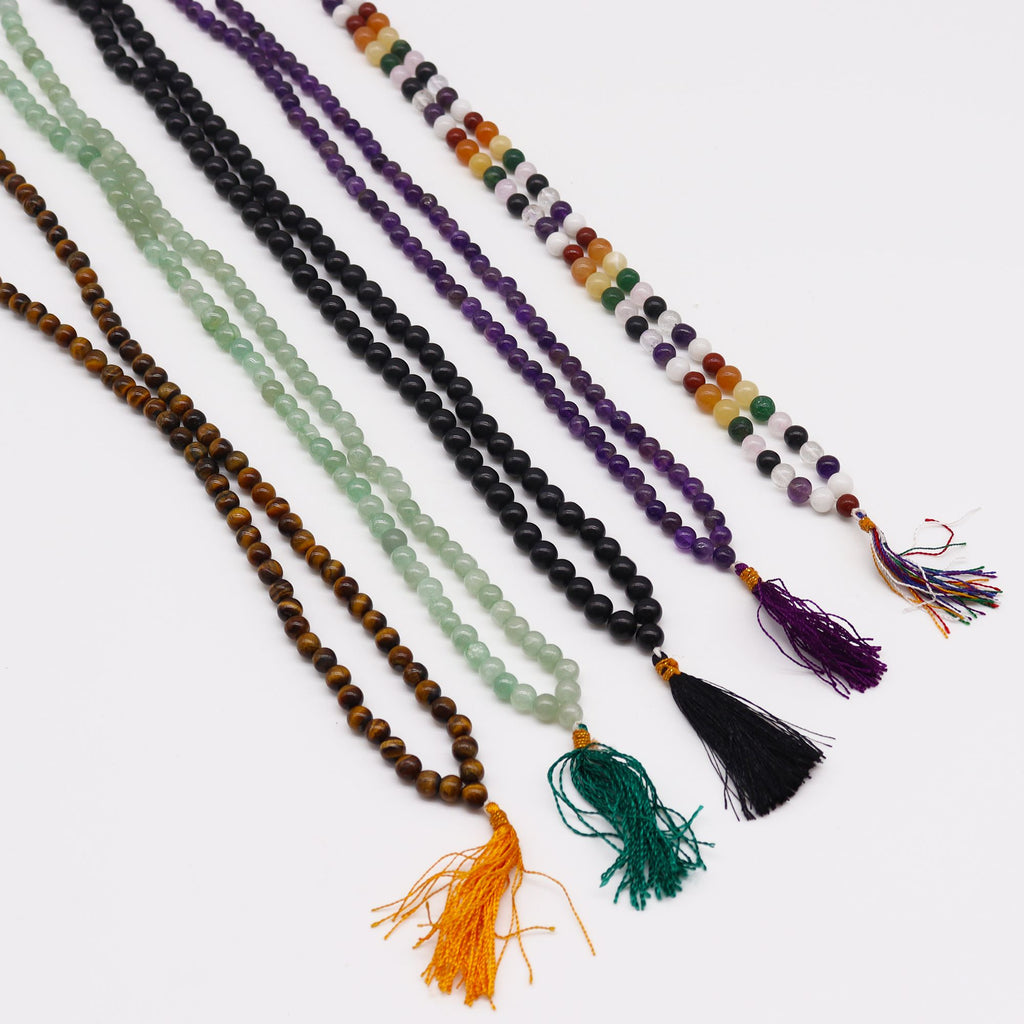 108 Bead Mala - Black Agate - view 5