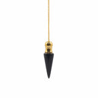 Secret Cavity Discovery of Truth Pendulum - Black Agate - Gold Plated - view 2