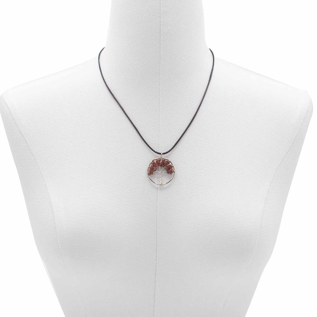 Tree of Life Pendant - Red Jasper - view 2