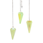 Six Sided Crystal Pendulum - Aurora Quartz, Pale Green - view 3